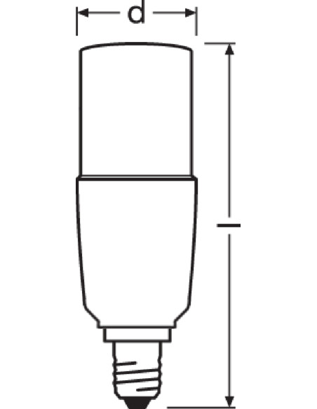 ŻARÓWKA LED STICK 60 8W 4000K neutralna biała  806LM FR E14 