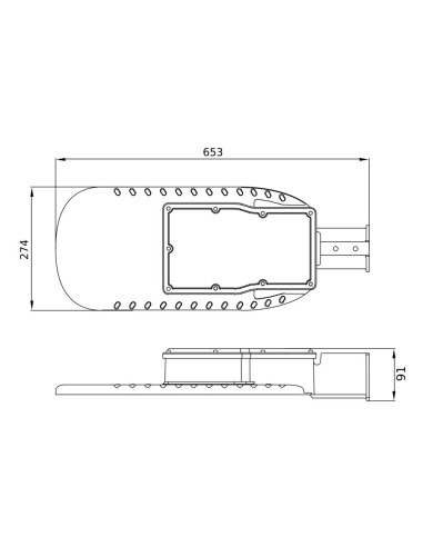 OPRAWA ULICZNA ECO AREA SPD 150W 2700K ciepła biała  IP66 GY 18750LM 10KV 