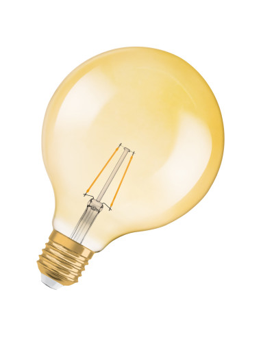 ŻARÓWKA LED 1906 VINTAGE LED GOLD GLOB125 3W/2400K 200LM E27 
