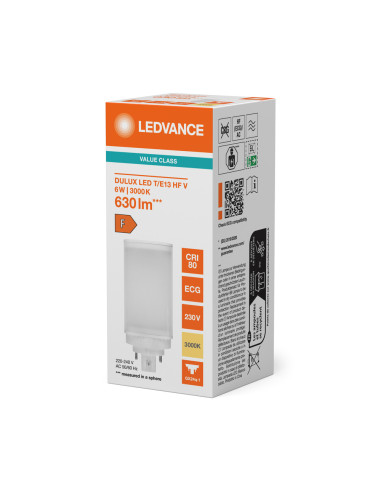 ŚWIETLÓWKA LED V DULUX LED TE13 HF 6W 3000K ciepła biała  GX24Q-1 630LM 