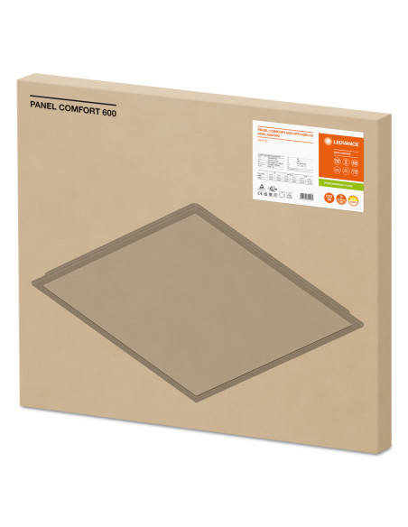 PANEL COMFORT 600 P 36W 3000K ciepła biała CRI90  4000K neutralna biała CRI90  U19 CPS 