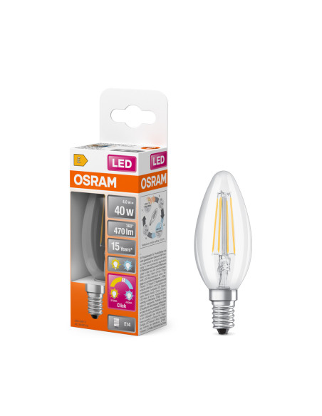 ŻARÓWKA LED STAR CLB40 ACTIVE&RELAX 4W 2700K ciepła biała &840 FIL 470LM E14 