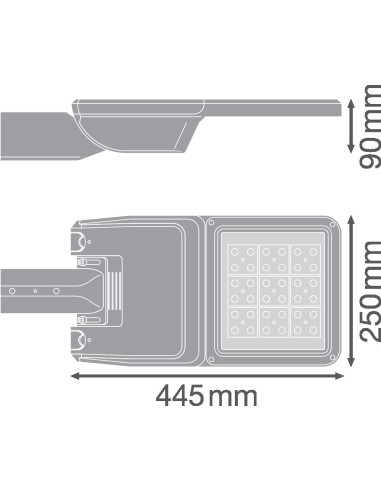 OPRAWA ULICZNA STREETLIGHT FLEX SMALL 36W 730 IP66 4950LM RV25ST ALW 