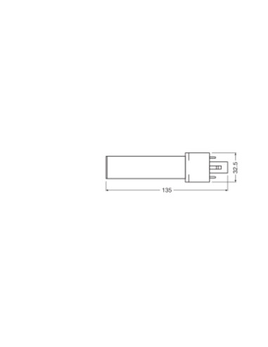 ŚWIETLÓWKA LED V DULUX LED S7 EM 3.5W 3000K ciepła biała  G23 360LM 