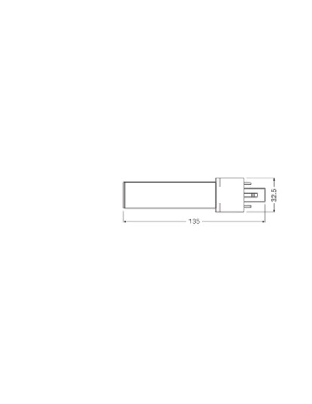 ŚWIETLÓWKA LED V DULUX LED S7 EM 3.5W 3000K ciepła biała  G23 360LM 