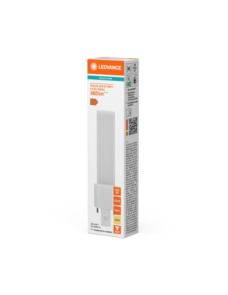 ŚWIETLÓWKA LED V DULUX LED S7 EM 3.5W 3000K ciepła biała  G23 360LM 