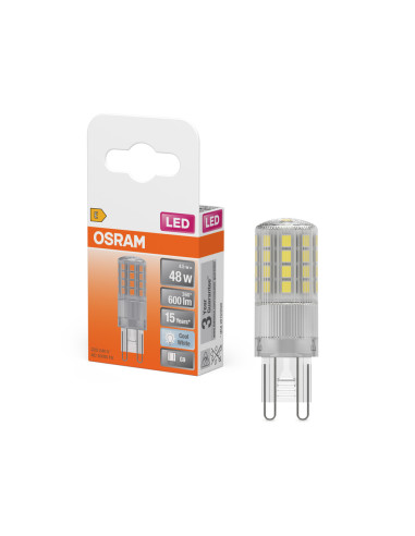 ŻARÓWKA LED STAR PIN50 CL 4,5W 4000K neutralna biała  600LM 230V G9 