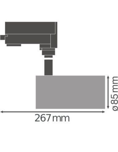 OPRAWA TRACK SP D85 35W 3000K 90RA NFL GY 