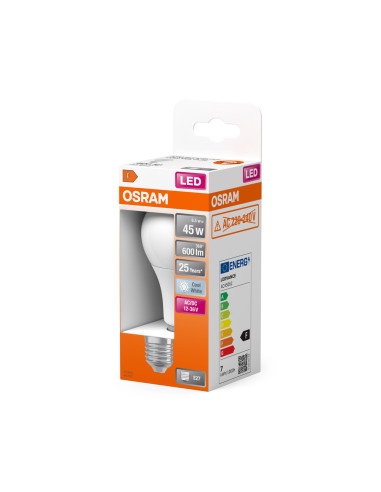 ŻARÓWKA LED STAR CLA60 LOW VOLTAGE 6,5W 4000K neutralna biała  12V..36V FR  E27