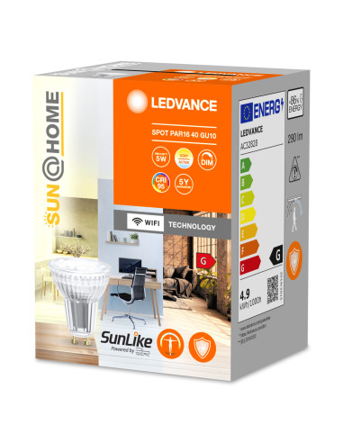 ŻARÓWKA LED SUN@HOME SPOT PAR16 40 GU10 2200-5000K TW RA95 