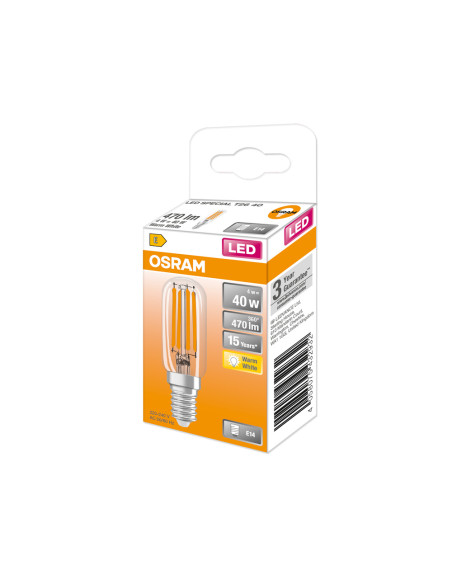 ŻARÓWKA LED STAR T26 40 CL 4W 2700K ciepła biała  470LM 230V FIL E14 