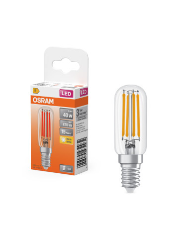 ŻARÓWKA LED STAR T26 40 CL 4W 2700K ciepła biała  470LM 230V FIL E14 