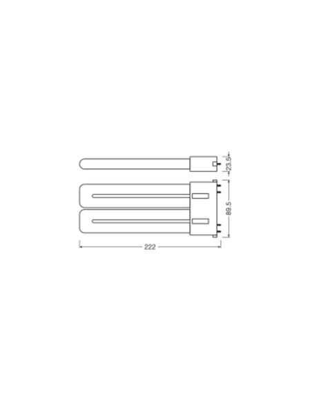 ŚWIETLÓWKA LED V DULUX LED F36 EM 20W 3000K ciepła biała  2G10 2250LM 