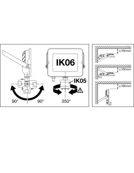 NAŚWIETLACZ FLOOD COMPACT SENSOR V 20W/4000K SYM 2000LM BK IP65 