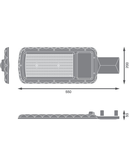 OPRAWA ULICZNA URBAN LITE XL 150W 4000K neutralna biała  IP65 16200LM 2KV 