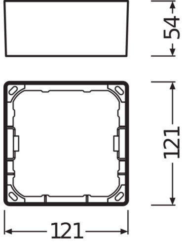 RAMKA DO DOWNLIGHT DL SLIM FRAME SQ105 WT 