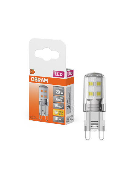 ŻARÓWKA LED STAR PIN20 CL 1,9W 2700K ciepła biała  200LM 230V G9 