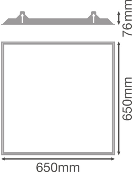 PANEL 625 RECESSED MOUNT FRAME 