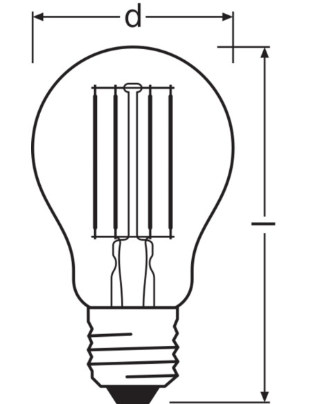 ŻARÓWKA LED COMFORT/SUPERIOR CLA75 DIM 7,5W 4000K neutralna biała CRI90  FIL E27 