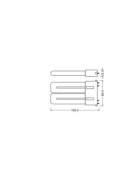 ŚWIETLÓWKA LED V DULUX LED F24 EM 12W 3000K ciepła biała  2G10 1350LM 