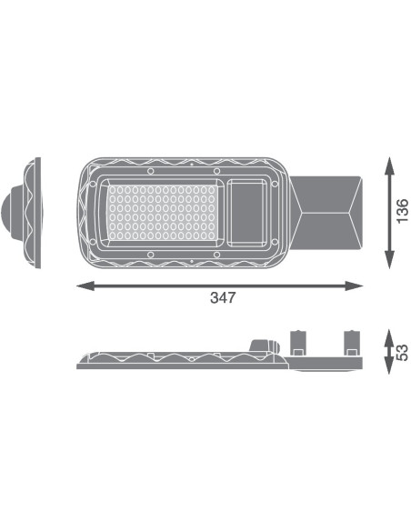 OPRAWA ULICZNA URBAN LITE M 50W 4000K neutralna biała  IP65 5400LM 2KV 