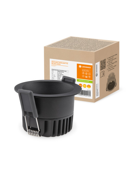 OPRAWA SPOT DK FIX P 8W 2700K ciepła biała CRI90  PS DIM IP44 BK 