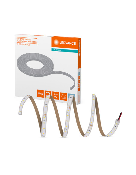 TAŚMA LED LS VAL-1400 6500K zimna biała /30/IP65 60W 24V 5970LM PASEK VALUE PROTECTED