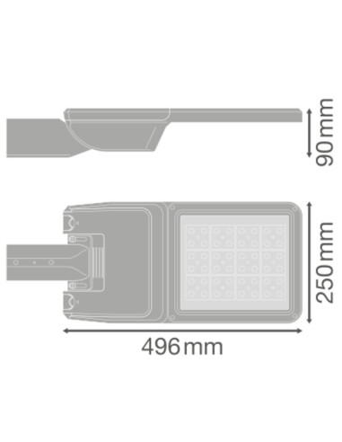 OPRAWA ULICZNA STREETLIGHT FLEX MEDIUM 58W 740 IP66 8500LM RV25ST ALW 