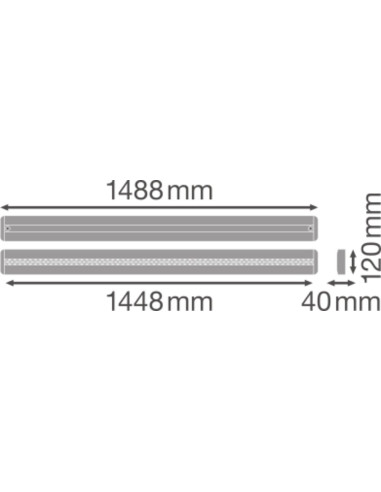 OPRAWA LINIOWA LN INDIVILED DIRECT 1500 48W 4000K neutralna biała CRI90  