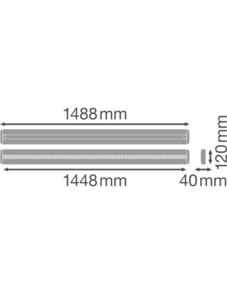 OPRAWA LINIOWA LN INDIVILED DIRECT 1500 48W 4000K neutralna biała CRI90  