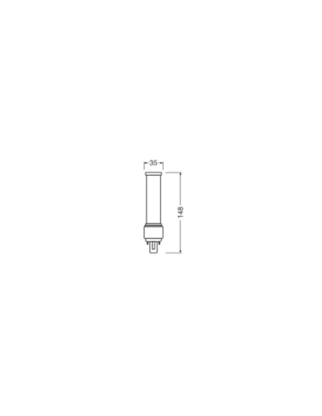 ŚWIETLÓWKA LED V DULUX LED D18 EM 7W 3000K ciepła biała  G24D-2 700LM 