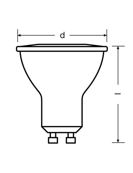 ŻARÓWKA LED PAR16 80 120 6,9W 4000K neutralna biała  230V GU10 BELLALUX