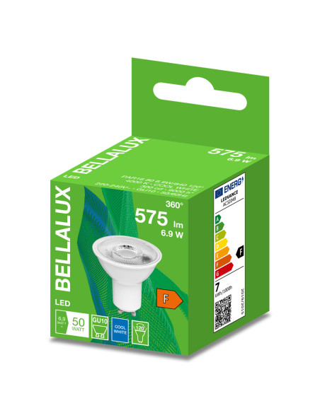 ŻARÓWKA LED PAR16 80 120 6,9W 4000K neutralna biała  230V GU10 BELLALUX