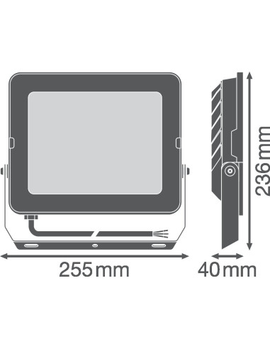 NAŚWIETLACZ FLOOD COMPACT V 90W/4000K SYM 9000LM BK IP65 