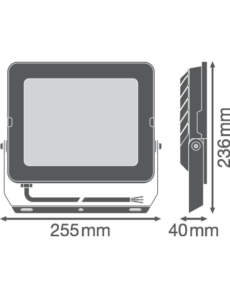 NAŚWIETLACZ FLOOD COMPACT V 90W/4000K SYM 9000LM BK IP65 