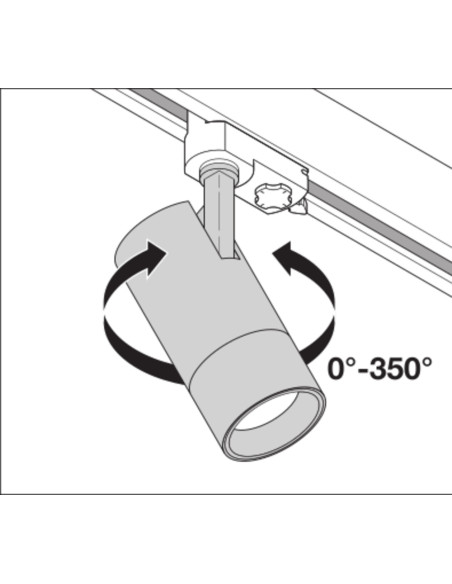 OPRAWA TRACK SP ZOOM D85 25W 4000K DIM 97R BK 