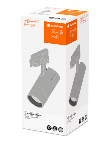 OPRAWA TRACK SP ZOOM D85 25W 4000K DIM 97R BK 