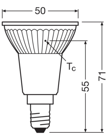 ŻARÓWKA LED STAR PAR16 50 4.5W/2700K 350LM 36° E14 