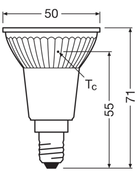 ŻARÓWKA LED STAR PAR16 50 4.5W/2700K 350LM 36° E14 