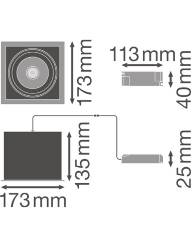 SPOT MULTI 1X30W/4000K FL WT/BK 