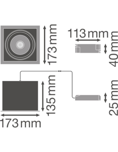 SPOT MULTI 1X30W/4000K FL WT/BK 