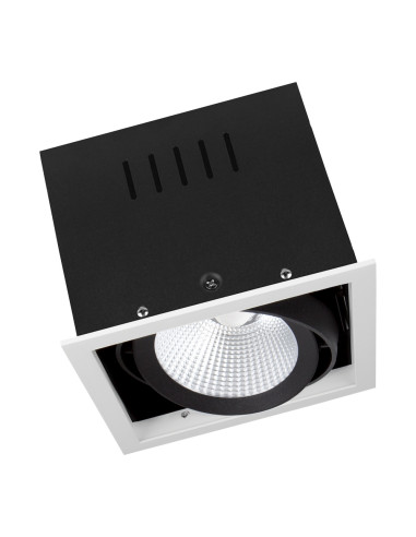 SPOT MULTI 1X30W/4000K FL WT/BK 