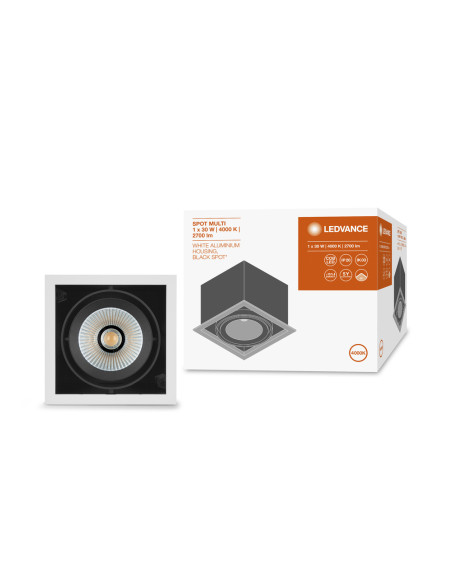 SPOT MULTI 1X30W/4000K FL WT/BK 