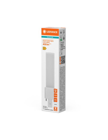 ŚWIETLÓWKA LED V DULUX LED S7 EM 3.5W 4000K neutralna biała  G23 400LM 