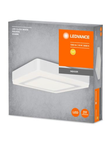 OPRAWA LED SQUARE 200MM 16W 750LM CLICK  