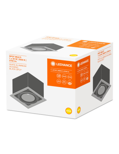 SPOT MULTI 1X30W/3000K FL WT/BK 