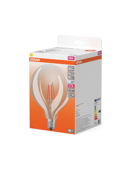 ŻARÓWKA LED SUPERSTAR RF G125 100 DIM 11W 4000K neutralna biała CRI90  FIL E27 1521LM 