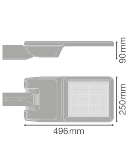 OPRAWA ULICZNA STREETLIGHT FLEX MEDIUM 80W 727 IP66 10500LM RW35ST ALW 