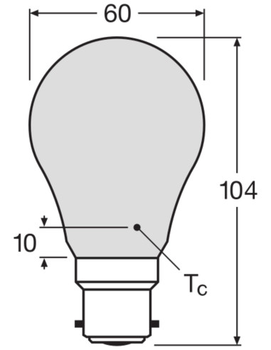 ŻARÓWKA LED STAR RF CLA60 6,5W 2700K ciepła biała  806LM 230V FIL GL FR B22D 