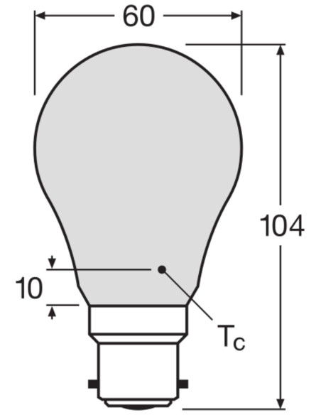 ŻARÓWKA LED STAR RF CLA60 6,5W 2700K ciepła biała  806LM 230V FIL GL FR B22D 